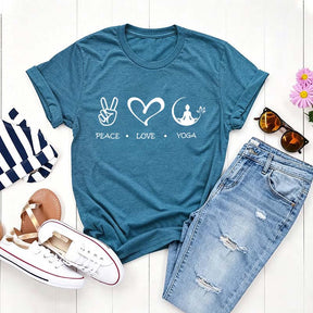 Love Peace Yoga T-Shirt