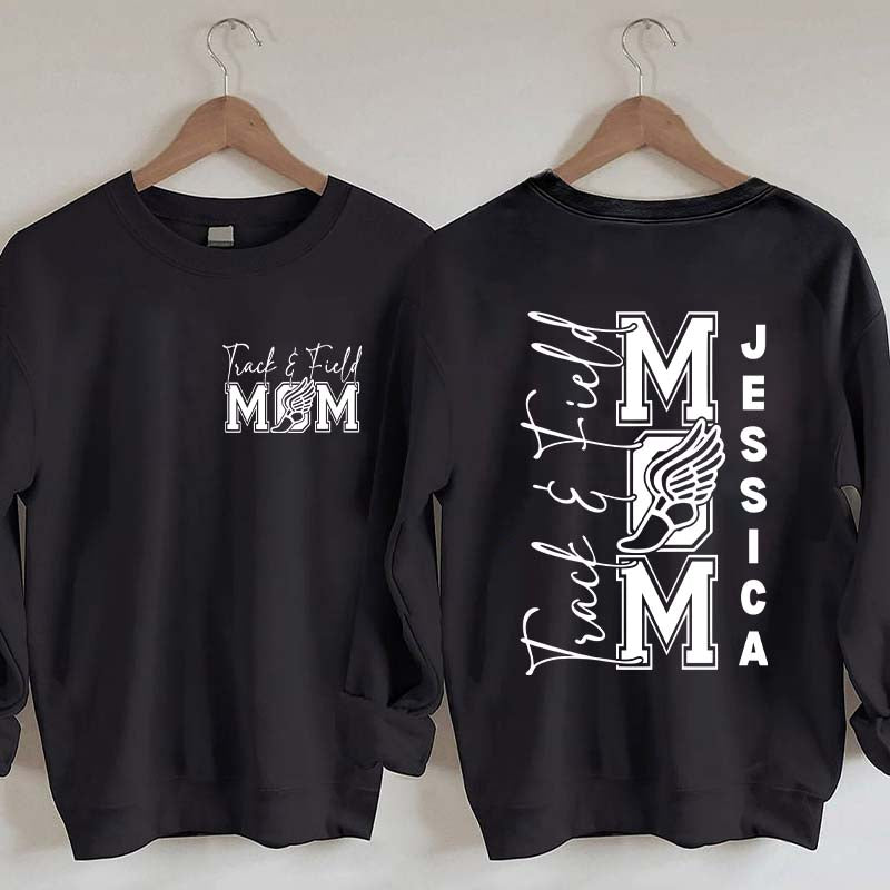 Custom Track and Field Mom Sweatshirt