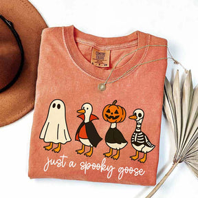 Cute Just a Spooky Goose Halloween T-Shirt