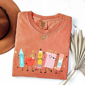 Cute School Supplies Comfort Colors T-Shirt
