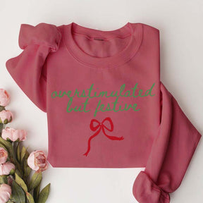 Overstimulated But Festive Christmas Sweatshirt