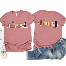 Vintage Retro Dog Breeds Funny T-Shirt