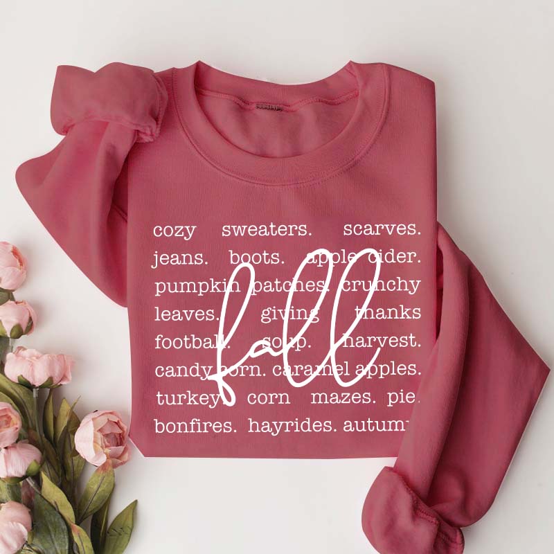 Fall Definition Words Sweatshirt