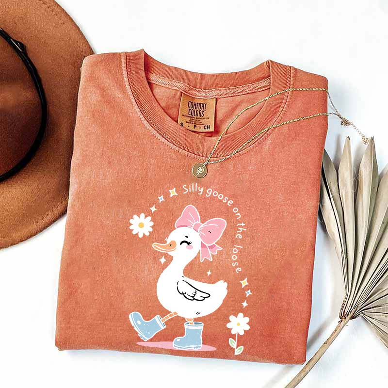 Silly Goose On The Loose Floral T-Shirt
