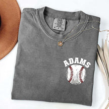 Custom Baseball Name Pocket  T-Shirt
