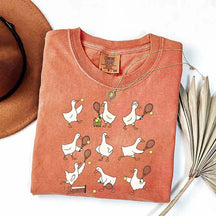Cute Goose Tennis Sports T-Shirt