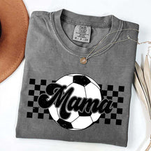 Checkered Mama Soccer Mama T-Shirt