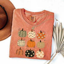 Boho Pumpkin Harvest Season Halloween T-Shirt