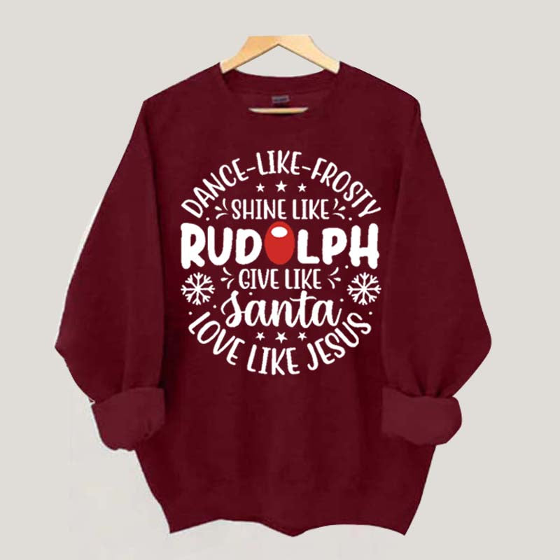 Shine Like Rudolph Heathered Sweatshirt