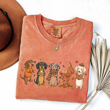 Dachshund Fall Cozy Season Pumpkin T-Shirt