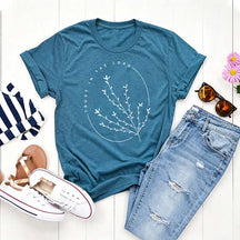 Trust In The Lord Floral Religous T-Shirt