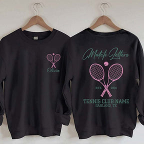Personalized Tennis Club Coach Sweatshirt
