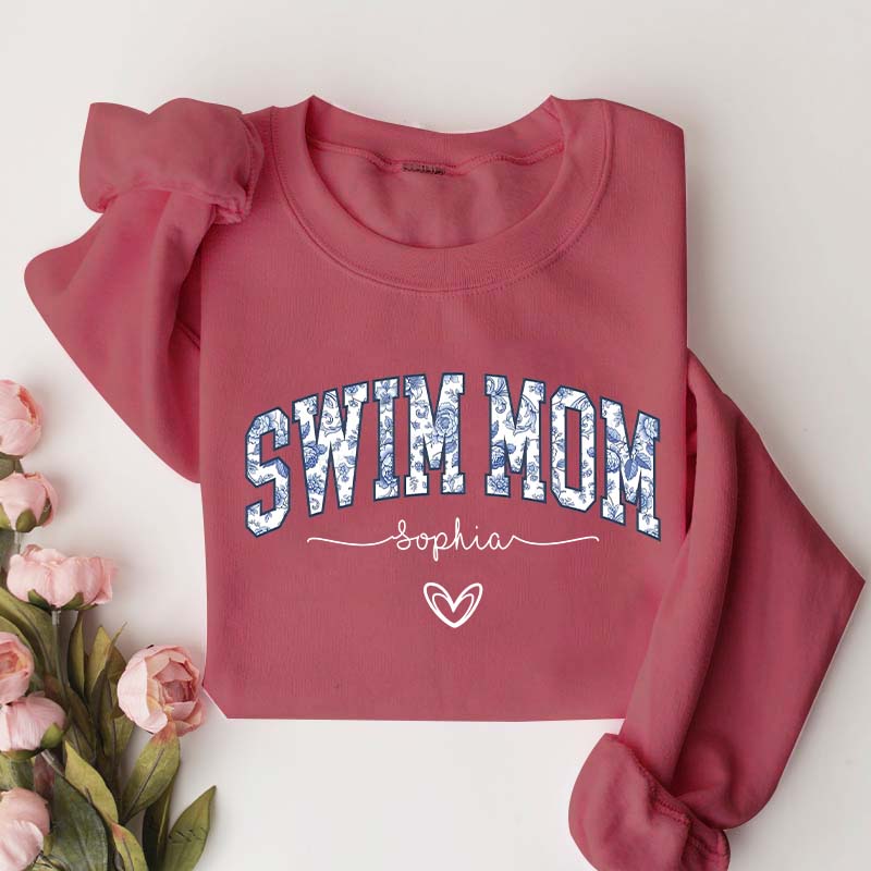 Custom Swim Mom Sweatshirt