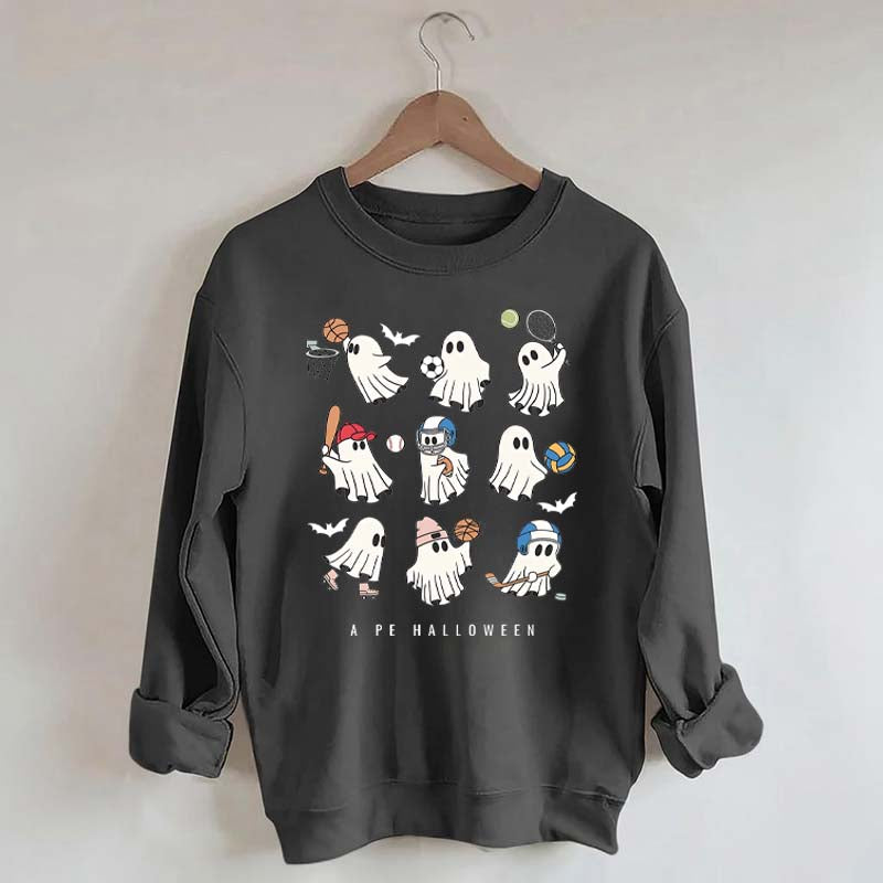 PE Teacher Halloween Spooky Sweatshirt