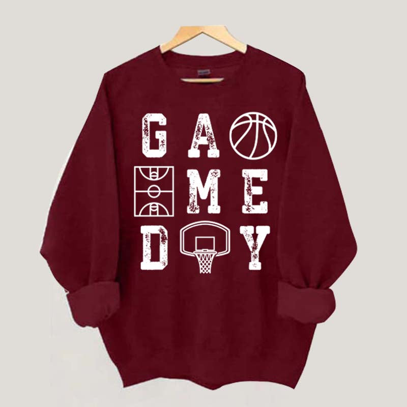 Retro Basketball Mom Game Day Sweatshirt