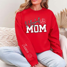 Personalized Volleyball Mom Kid Name Sweatshirt