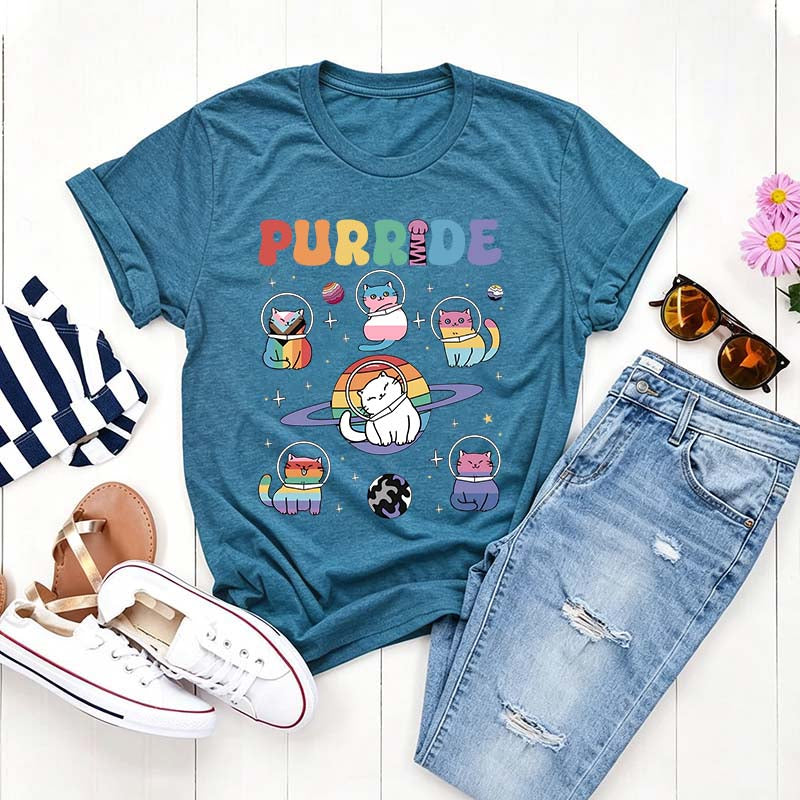 Purride Cats In Space T-Shirt