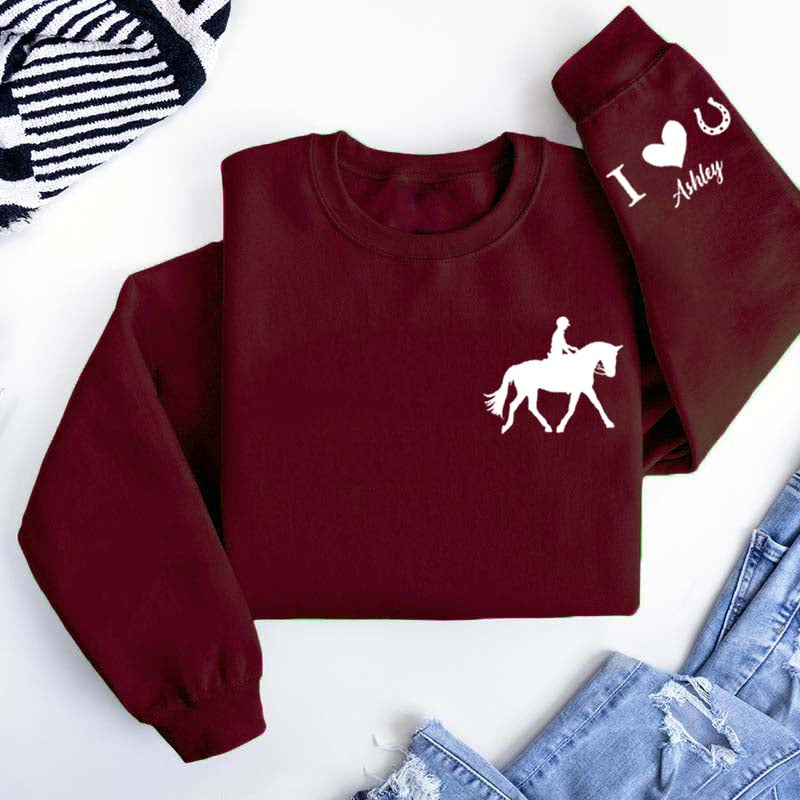 Personalized Horse Gifts Sweatshirt