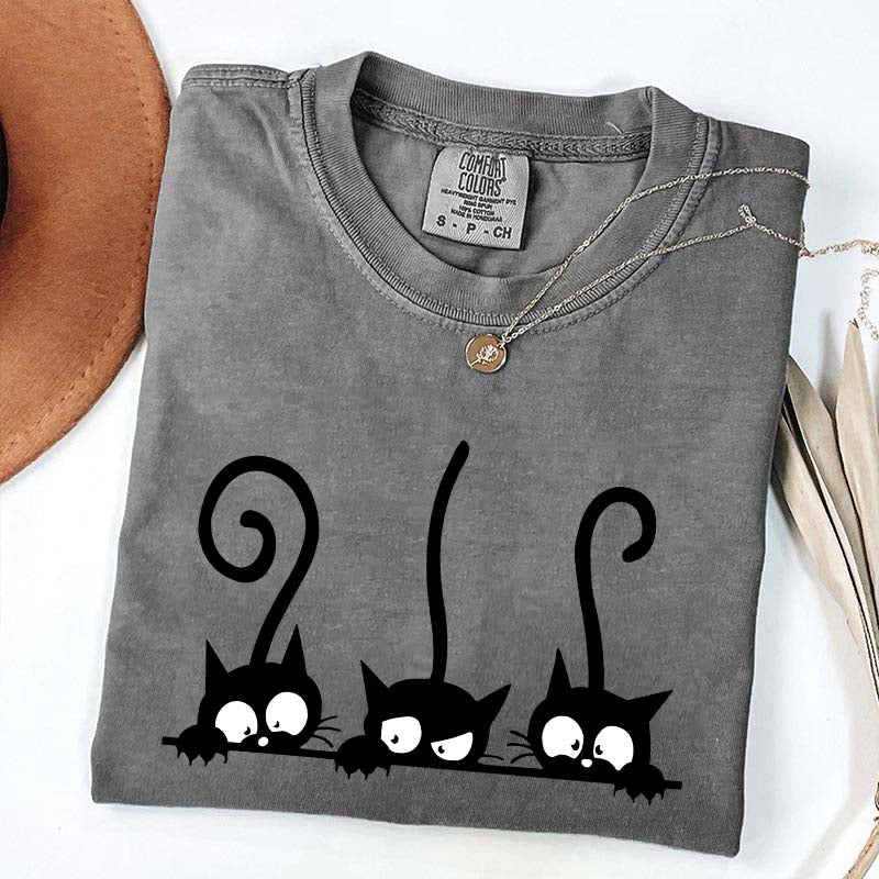 Black Cats Graphic T-Shirt