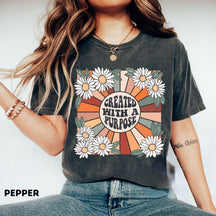 Hier kommt das Sun Boho Flower T-Shirt