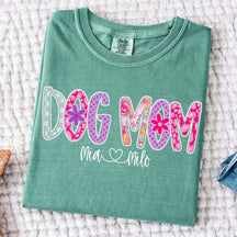 Personalized Dog Mom Floral T-Shirt