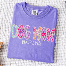 Personalized Dog Mom Floral T-Shirt