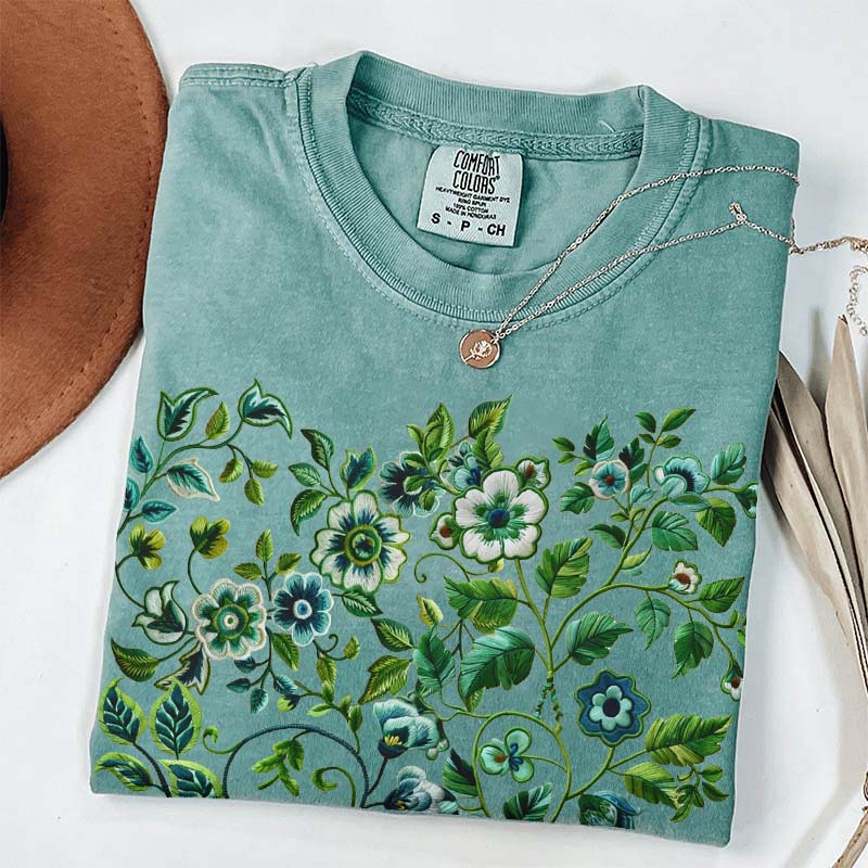 Pressed Flowers Comfort Colors T-Shirt