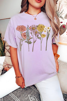 Cottagecore Vintage Fleurs Confort Couleurs Tshirt