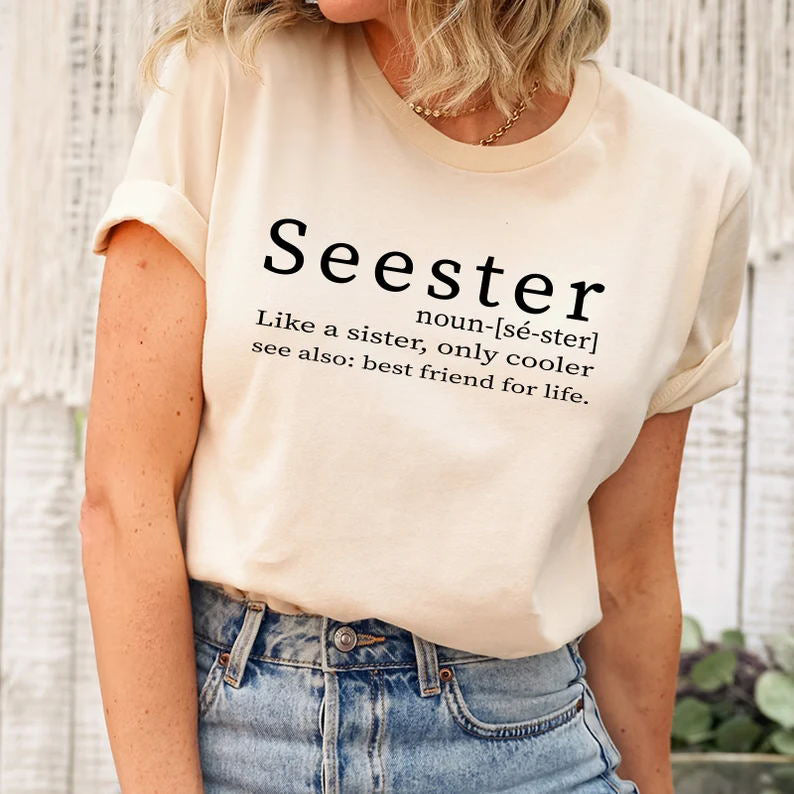 Seester Noun Shirt Gift For Sister