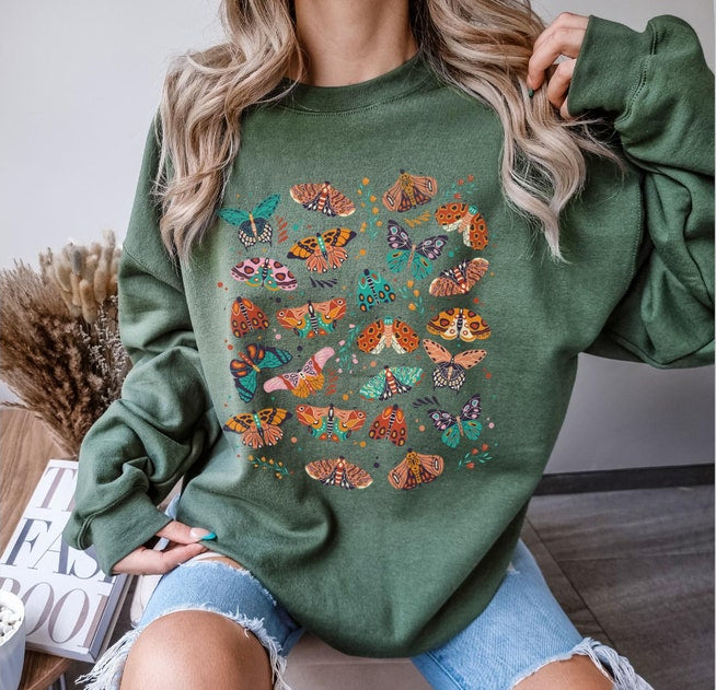 Sweat-shirt unisexe Boho Butterfly