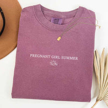 Cute Pregnant Girl Summer T-Shirt