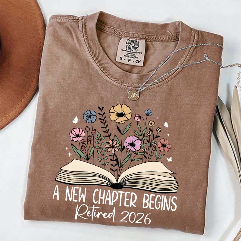 A New Chapters Begin Flowers T-Shirt