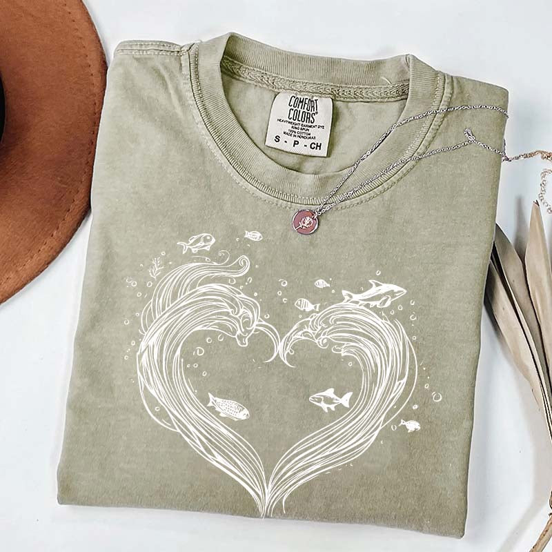 Heart Wave Comfort Colors T-Shirt