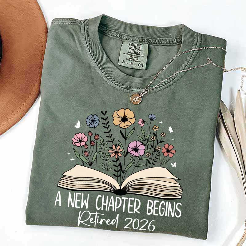 A New Chapters Begin Flowers T-Shirt