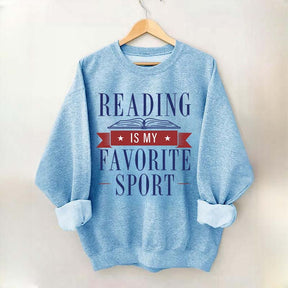 Reading Is My Favorite Sport Librarian Lover Sweatshirt