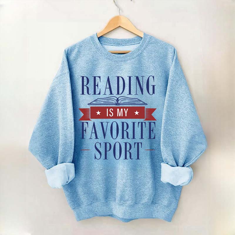 Reading Is My Favorite Sport Librarian Lover Sweatshirt