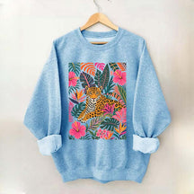 Tiger Floral Jungle Animal Sweatshirt