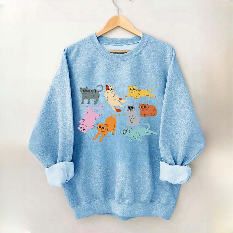 Funny Retro Cat Sweatshirt