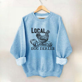 Happy Easter Retro Chicken Farmer Gifts Sweatshirt