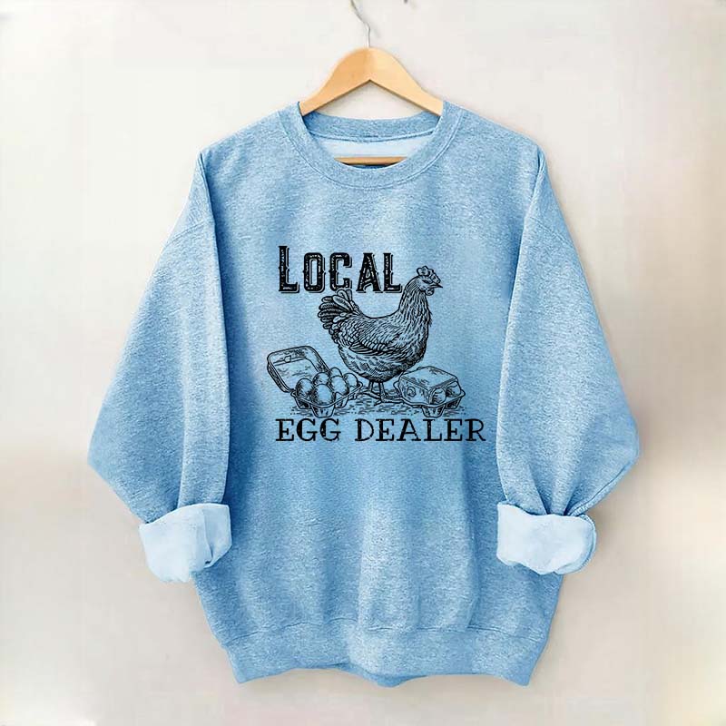 Happy Easter Retro Chicken Farmer Gifts Sweatshirt