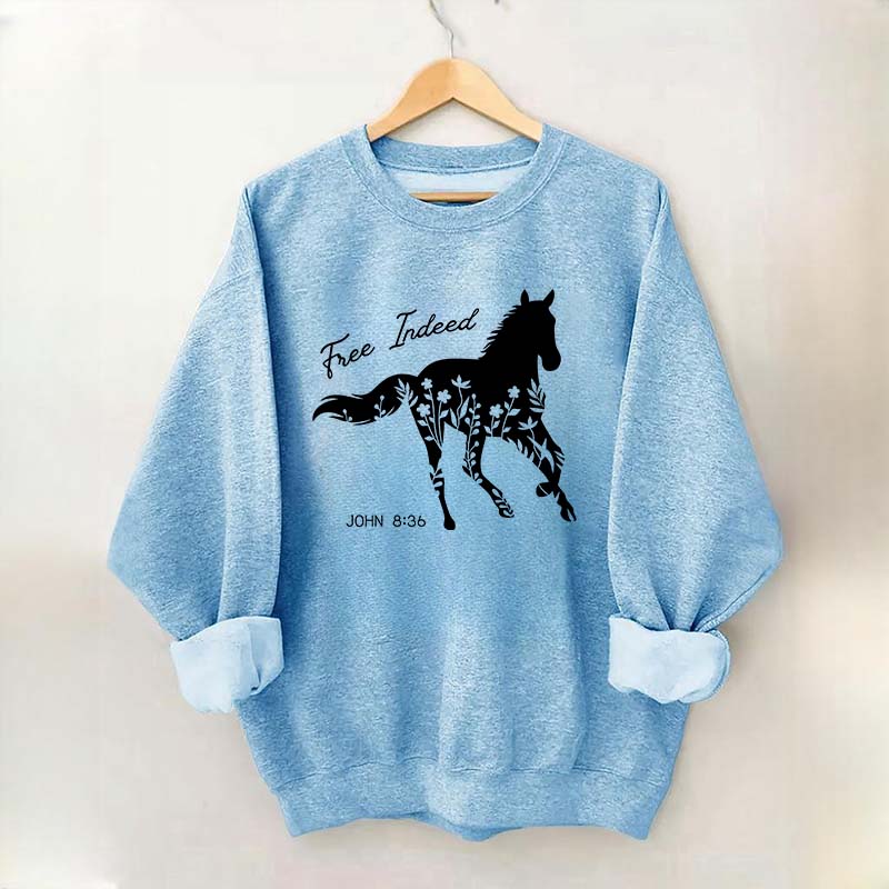 Free Indeed Horse Sweatshirt