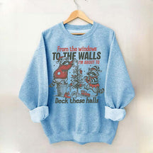 Humorous Holiday Funny Raccoon Christmas Sweatshirt