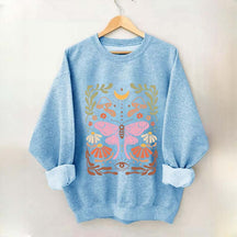 Luna Moth Floral Sweatshirt