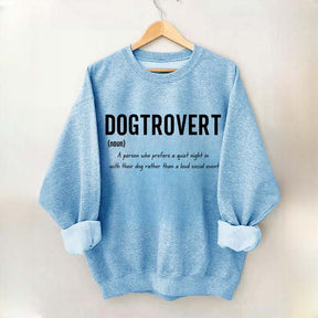 Funny Dog Lover Dogtrovert Sweatshirt