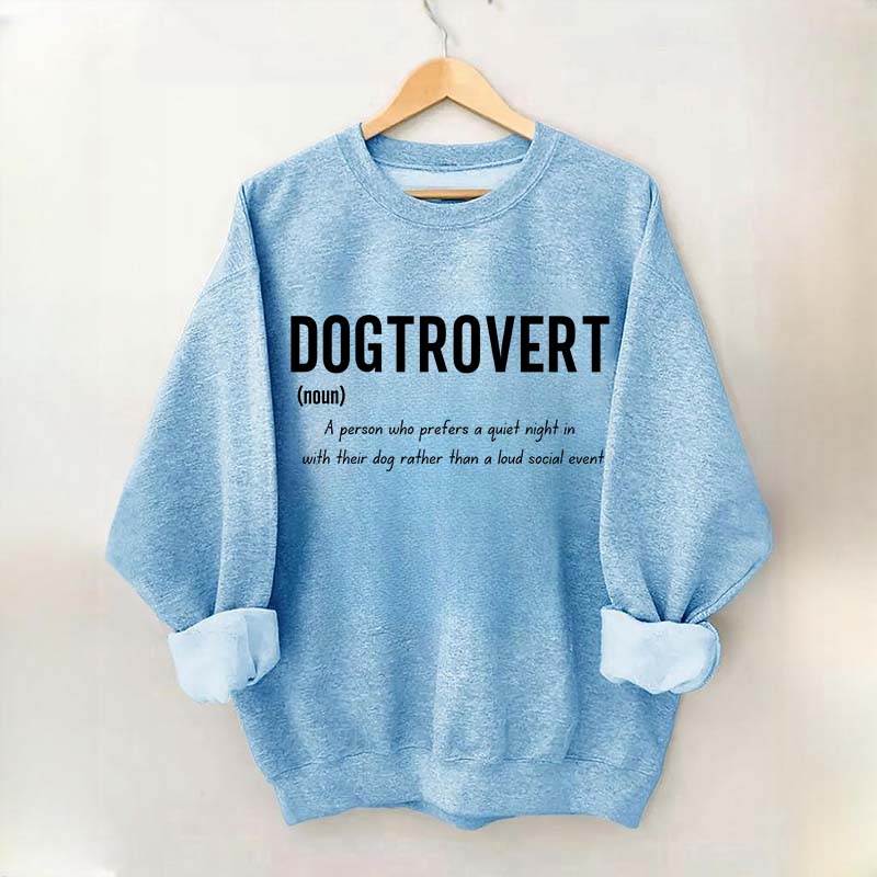 Funny Dog Lover Dogtrovert Sweatshirt