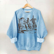 Retro Cowgirl Graphic Sweatshirt