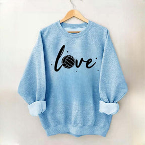 Simple Black Volleyball Journal Lover Sweatshirt