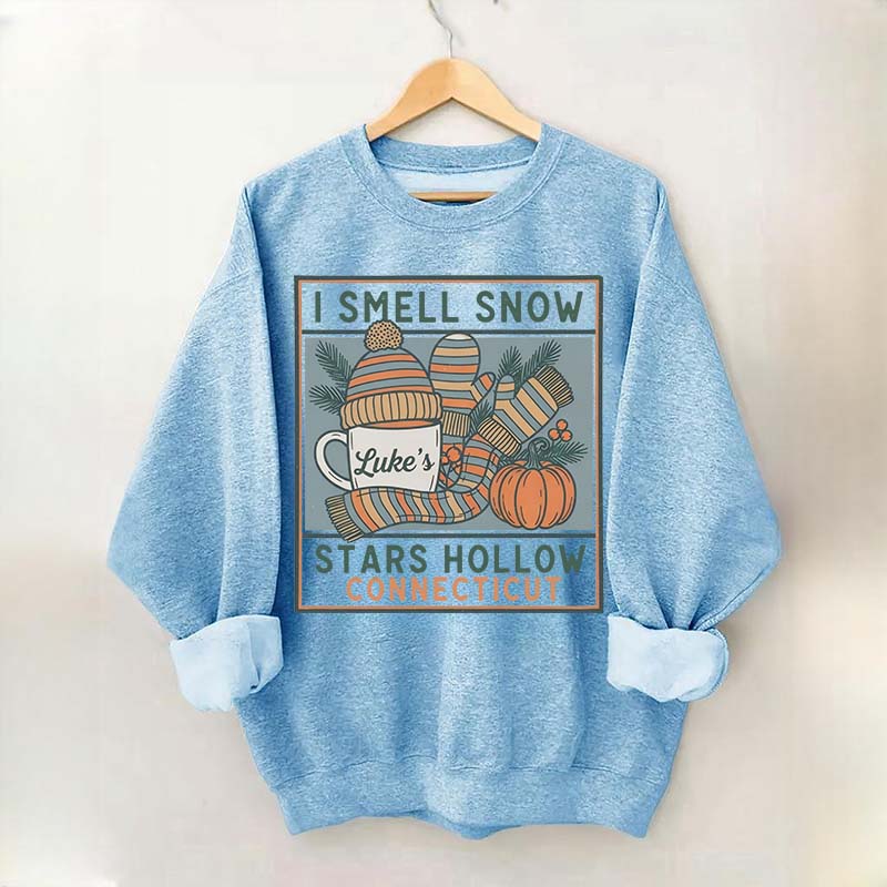 I Smell Snow Cozy Winter Season Sweatshirt
