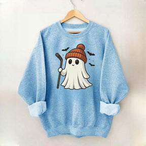 Fun Hockey Halloween Cute Ghost Sweatshirt