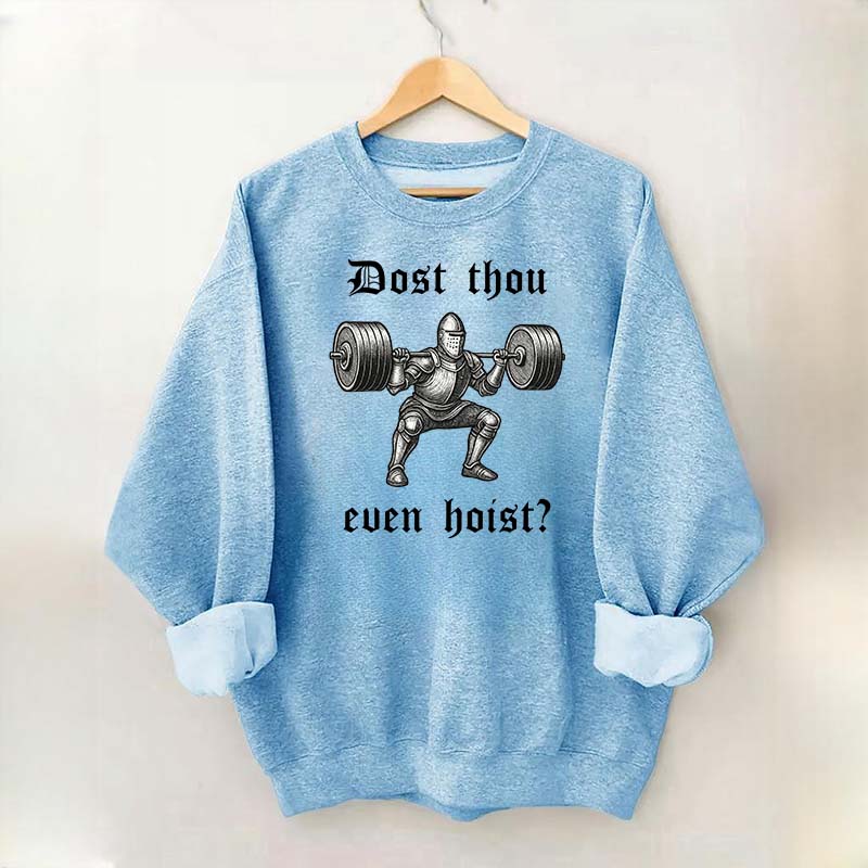 Medieval Gym Funny Knight Weightlifting Sweatshirt